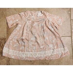 Shabby Chic Short Sleeve Tunic Top